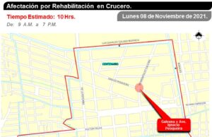 AVISO: Corte programado de agua potable
