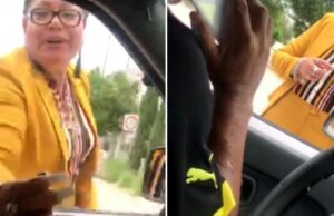 “bautizan” a mujer que golpea carro de un chofer como “Lady Presidenta”