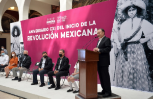 Gobernador Alfonso Durazo conmemora el 111º aniversario de la Revolución Mexicana