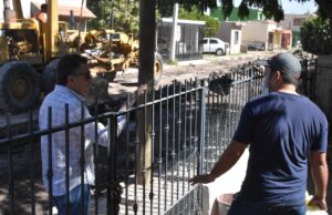 INSPECCIONA ALCALDE LAMARQUE CANO TRABAJOS DE OBRAS PÚBLICAS EN CAJEME