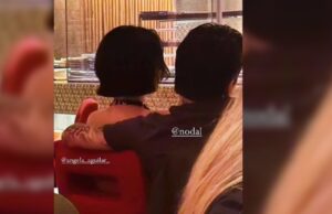 Filtran fotos de Ángela Aguilar usando cadena de Christian Nodal