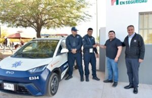 Pone en marcha Toño Astiazarán Centro de Respuesta Inmediata con patrulla eléctrica en el Palo Verde