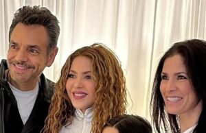 El actor Eugenio Derbez y su familia presumieron encuentro especial con Shakira