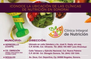 Promueve Gobierno de Sonora alimentación saludable y clínicas gratuitas de nutrición