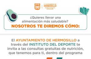 Ofrece Ayuntamiento de Hermosillo consultas de nutrición gratuitas con “La H en Movimiento”