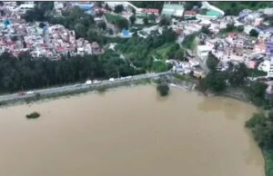 VIDEO: Se desborda la presa “Los Cuartos” en el Estado de México