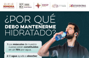 Recomienda Gobierno de Sonora mantenerse bien hidratado durante la temporada de calor
