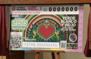 Lotería Nacional rinde homenaje a migrantes con sorteo especial del 15 de septiembre