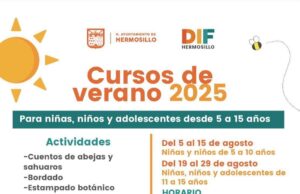 Impartirá DIF Hermosillo cursos de verano