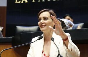Lilly Téllez tuvo encontronazo con senadores de Morena por presencia de Adán Augusto López