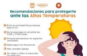 Emite Ayuntamiento de Hermosillo recomendaciones ante altas temperaturas
