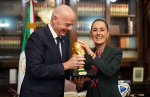 Presidente de la FIFA se reune con la presidenta Sheinbaum de cara a la Copa Mundial de 2026