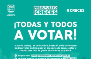 Invita Gobierno Municipal a participar en las votaciones del Presupuesto CRECES 2025