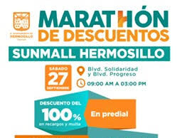 Invita Ayuntamiento de Hermosillo al Maratón de Descuentos este sábado 27