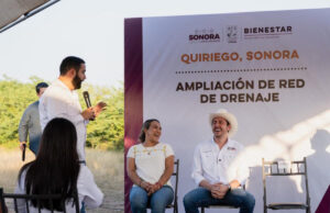 Gobierno de Sonora entrega obra de conducción de drenaje sanitario en Quiriego
