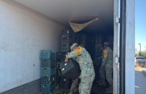 Aseguran Ejército Mexicano y Guardia Nacional cargamento con 1,175 kilos de droga en San Luis Río Colorado