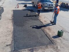 Continúa esta semana Ayuntamiento de Hermosillo con jornadas de bacheo