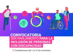 Cierra este sábado la convocatoria para participar en el Tercer Parlamento para la Inclusión de Personas con Discapacidad