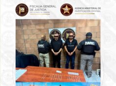 Operativo coordinado en San Luis Río Colorado culmina con dos detenidos, vehículo y narcótico asegurados
