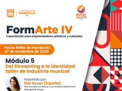 Convocan a gestores y emprendedores culturales a participar en taller de industria musical del programa FormArte IV