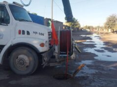 Avanza AguaH con los trabajos de rehabilitación del colector en Miguel Alemán