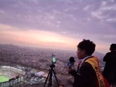 VIDEO: Sin acreditación para la final de la Libertadores, Pol Deportes transmitió el partido desde un cerro