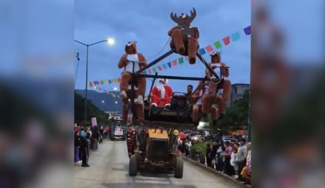 trineo navideño desfile navidad
