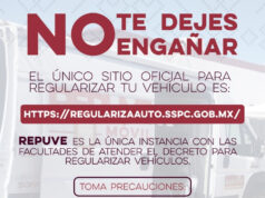 Recomienda Seguridad Pública realizar tramite de regularización de vehículos extranjeros en sitio oficial de Repuve