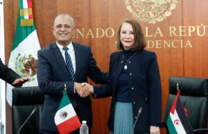 Se reúne Laura Itzel Castillo con el embajador de la República Árabe Saharaui, Mohamed Salec Abdesamad