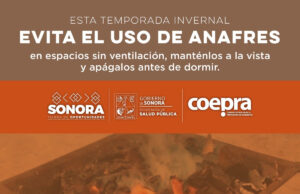 Advierte Salud Sonora sobre riesgos por intoxicación con monóxido de carbono por llegada de frentes fríos