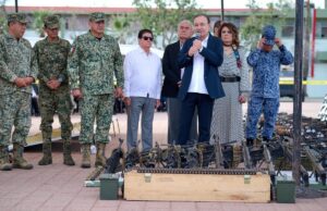 Alfonso Durazo retira de las calles más de 900 armas y refuerza la seguridad en Sonora