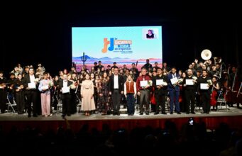 Reconocen Toño Astiazarán y Patty Ruibal talento juvenil en primer encuentro estatal de orquestas “Sonora Suena Unida”