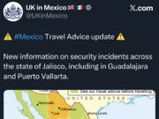 Reino Unido emite aviso de viaje para Jalisco por incidentes de seguridad