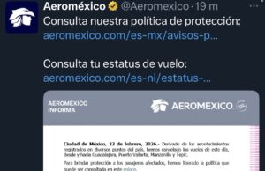 Aeroméxico cancela vuelos hacia destinos turísticos del Pacífico por situación de seguridad