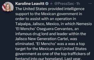 EE.UU. confirma apoyo de inteligencia a México en operativo en Jalisco