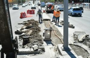 Trabaja Ayuntamiento de Hermosillo en mejorar vialidad en calle Rosales