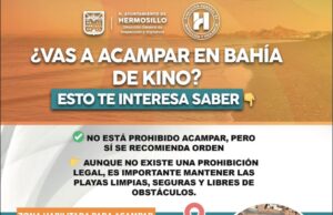 Promueve Gobierno de Hermosillo camping responsable en Bahía de Kino durante Semana Santa