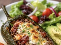 🌶️ Chile Keto Relleno de Carne, Pollo, Tocino y Queso