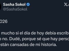 Sasha Sokol acusa incumplimiento de disculpa pública ordenada por la Suprema Corte a Luis de Llano
