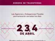 Cerrarán Agencias Fiscales por días de asueto por Semana Mayor