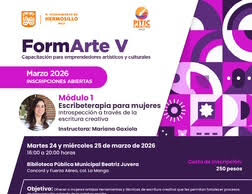 Impartirá Ayuntamiento de Hermosillo el taller “Escribeterapia para Mujeres”