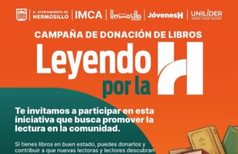 Promueve Ayuntamiento de Hermosillo campaña de donación de libros “Leyendo por la H”