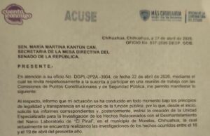Gobernadora de Chihuahua rechaza asistir a reunión del Senado por investigaciones en curso sobre narcotráfico