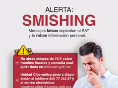 Alerta SSPC Sonora por mensajes falsos que suplantan al SAT para robar información