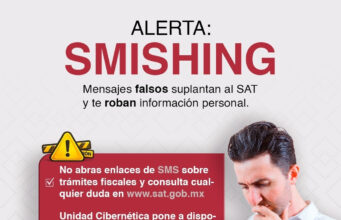Alerta SSPC Sonora por mensajes falsos que suplantan al SAT para robar información