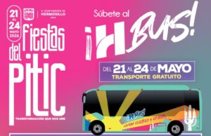 Ofrecerá H Bus traslados gratuitos durante las Fiestas del Pitic 2026