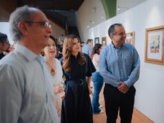 Inauguran Toño Astiazarán y Patty Ruibal Fiestas del Pitic 2026 con exposición de arte visual CROMA