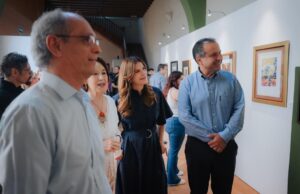 Inauguran Toño Astiazarán y Patty Ruibal Fiestas del Pitic 2026 con exposición de arte visual CROMA