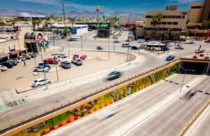 Avanza 95 por ciento intervención de mural en el paso a desnivel de Colosio y Solidaridad
