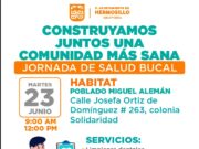Llevará Gobierno de Hermosillo jornada de salud bucal al poblado Miguel Alemán